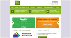 Desktop Screenshot of confiacertificadodigital.com.br