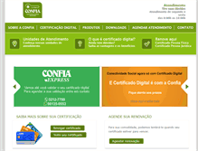 Tablet Screenshot of confiacertificadodigital.com.br